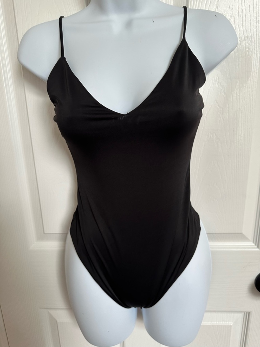 Mind Code Black Satin-Look Slip
